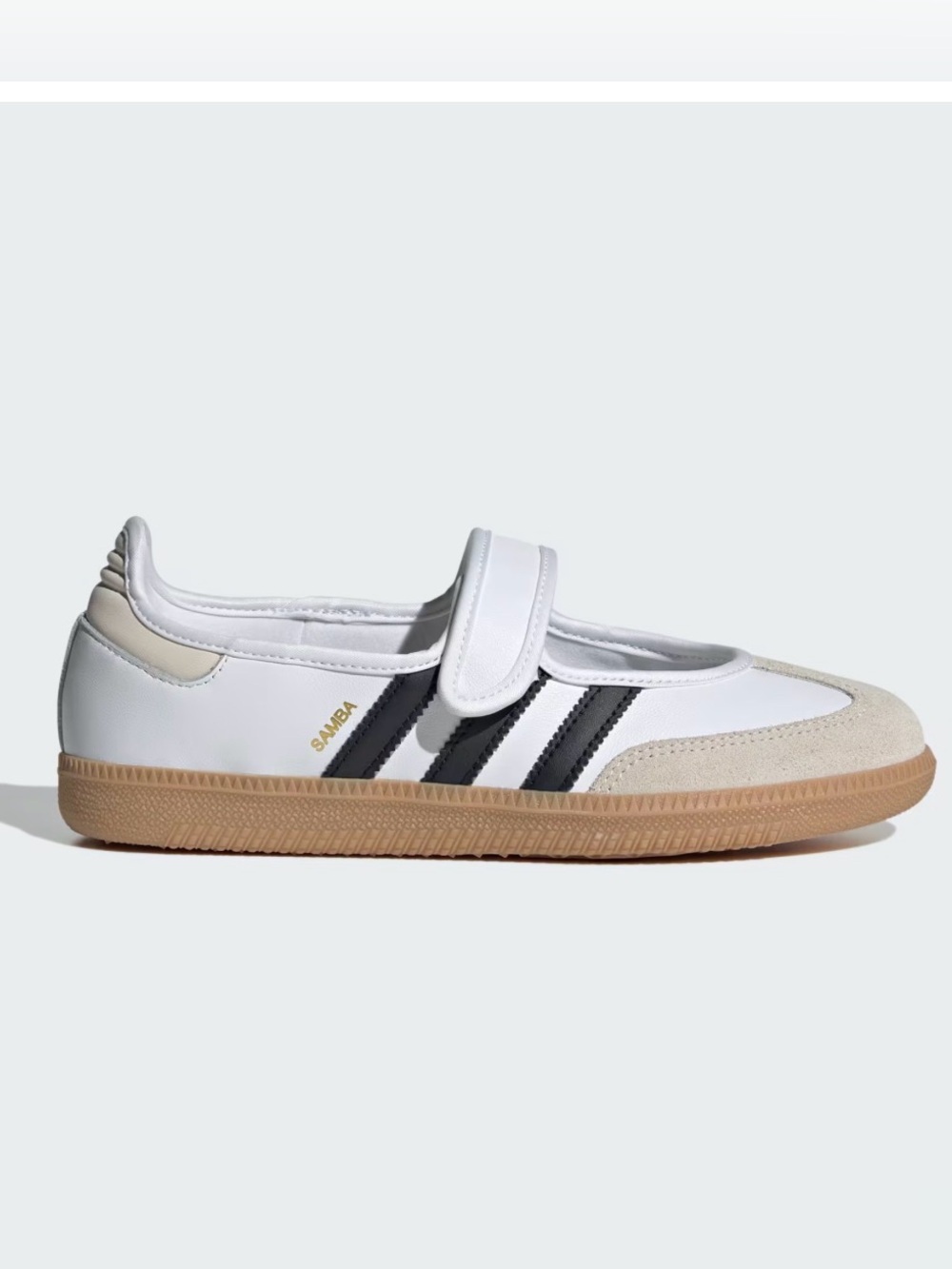 Adidas Samba Jane Mary Jane Black & White Shoes Sneakers. 7 1/2. NEW IN BOX.
